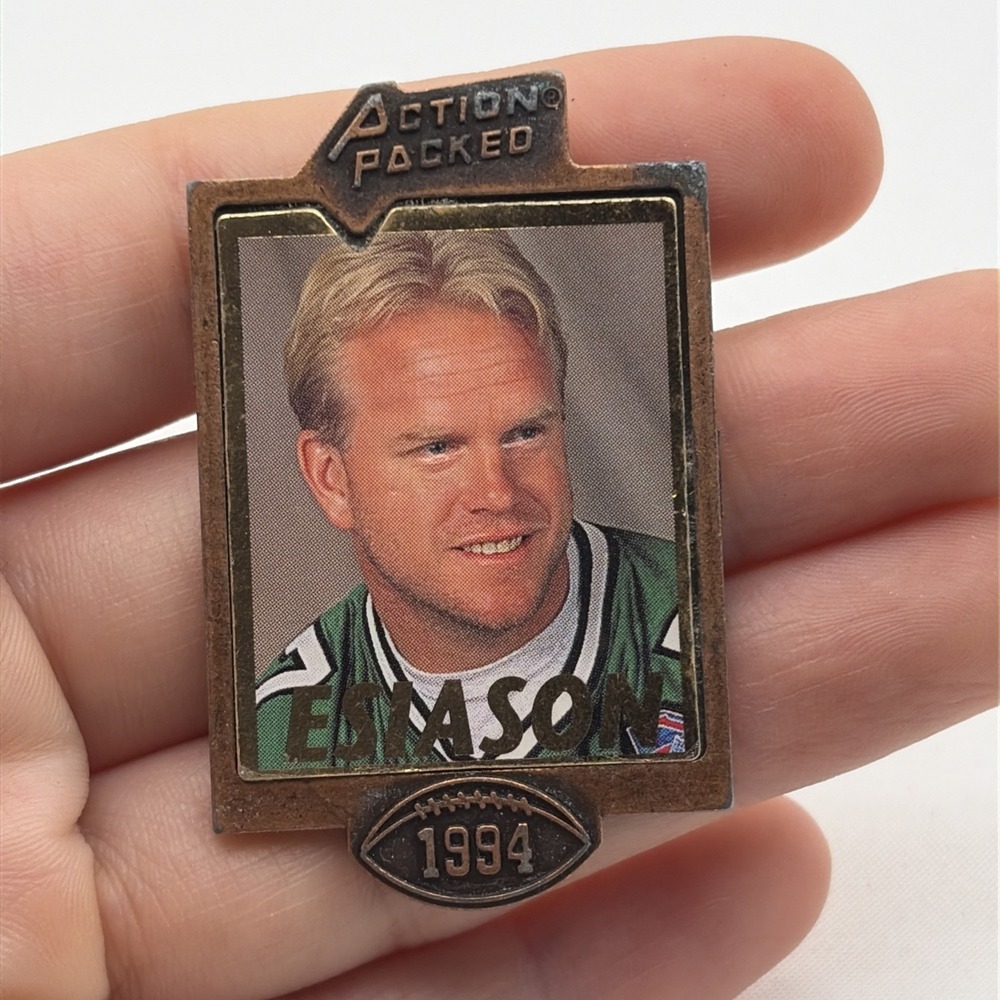 Action Packed Boomer Esiason New York Jets NFL Football Player Lapel Hat Pin